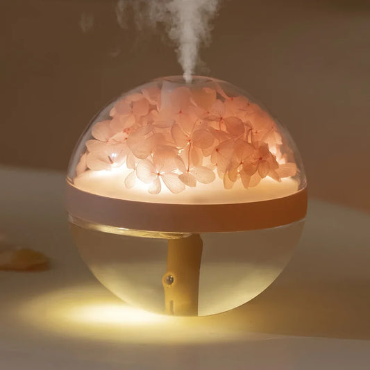 BreezeGlow: Portable USB Air Humidifier with LED Starry Sky Projection for a Relaxing Ambience